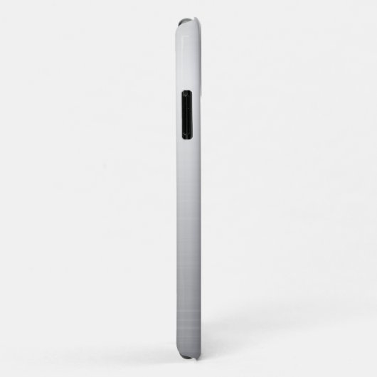 Modern Metallic Silver Black Case-Mate iPhone Case (Achterkant/rechts)