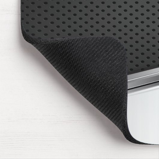 Modern Metallic Silver Black Muismat (Hoek)