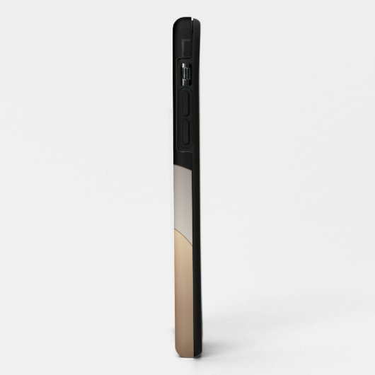 Modern metallisch Abstract patroon met monogram Case-Mate iPhone Case (Achterkant/links)