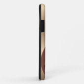 Modern metallisch Abstract patroon met monogram Case-Mate iPhone Case (Achterkant/rechts)