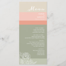 Modern metro-strand koraal Sage Menu