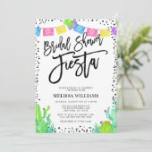 Modern Mexicaans Fiesta Vrijgezellenfeest Kaart (Staand voorkant)