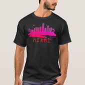 Modern Miami Cityscape Souvenir Miami Skyline Pre T-shirt (Voorkant)