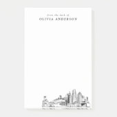 Modern Miami Professional Gift gepersonaliseerd Post-it® Notes (Voorkant)