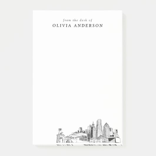 Modern Miami Professional Gift gepersonaliseerd Post-it® Notes (Voorkant)