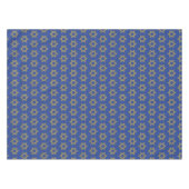 Modern Mid Blue | Chanoeka | STER OF DAVID Tafelkleed (Voorkant (Horizontaal))