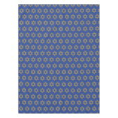 Modern Mid Blue | Chanoeka | STER OF DAVID Tafelkleed (Voorkant)