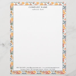 Modern Mid Century Pattern Company Name Details Briefhoofd