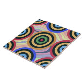 Modern Mid Century regenboog Geometrisch patroon g Tegeltje (Zijkant)