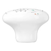 Modern Mid Century Retro Atomic Abstract Keramische Knop (Zijkant)