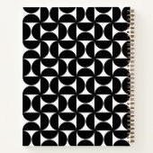 Modern Mid Century & Script Monogram Notitieboek (Achterkant)