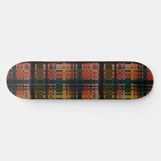 Modern Midcentury Madras Persoonlijk Skateboard (Horizontaal)