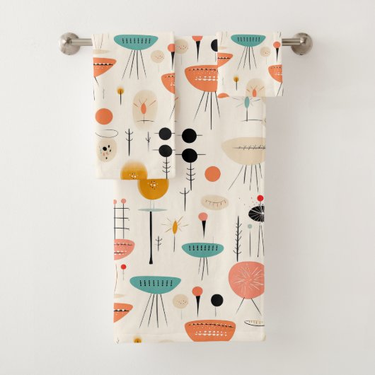 Modern midden eeuw bad handdoek (Insitu)