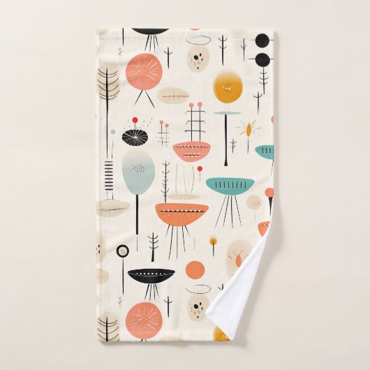 Modern midden eeuw bad handdoek (Handdoek)