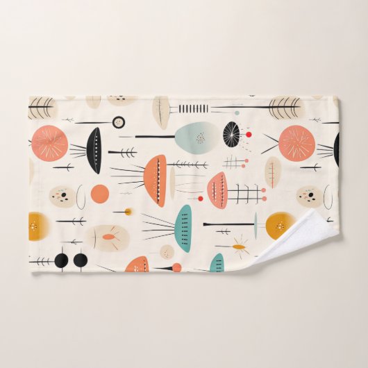 Modern midden eeuw bad handdoek (Handdoek)