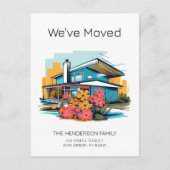 Modern midden eeuw hebben we de aankondiging verpl briefkaart (Voorkant)