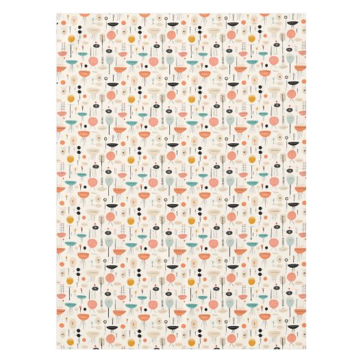 Modern midden eeuw tafelkleed (Voorkant)