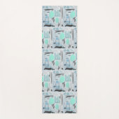 Modern Midden-eeuws bloemrijk Abstract meerlandsch Yogamat (Voorkant)