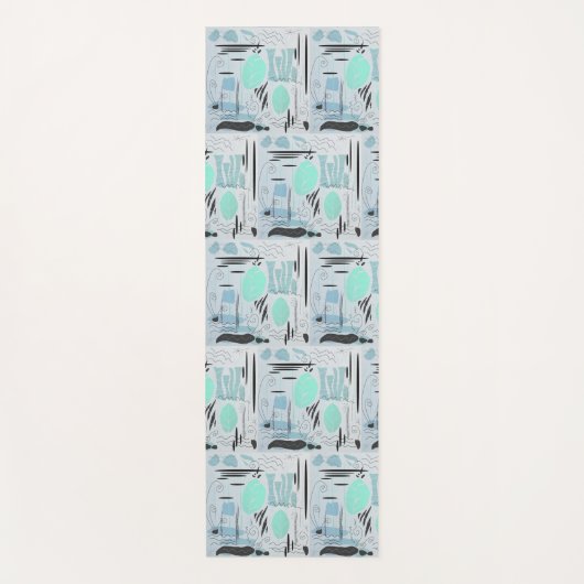 Modern Midden-eeuws bloemrijk Abstract meerlandsch Yogamat (Voorkant)