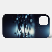 Modern Midnight Dew Phone Case Elegant Dark Liquid (Achterkant (horizontaal))