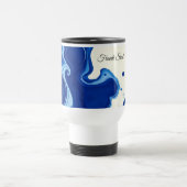 Modern Midnight Indigo Blue Ink Wash Custom Reisbeker (Center)