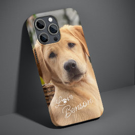 Modern Mijn beste vriend Afbeelding Dog Love Paw P iPhone 13 Pro Hoesje