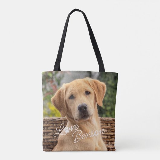 Modern Mijn Beste Vriend Afbeelding Liefde Pauw Pr Tote Bag (Achterkant)