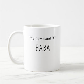 Modern Mijn nieuwe naam is BaBa papa mama papa cad Koffiemok