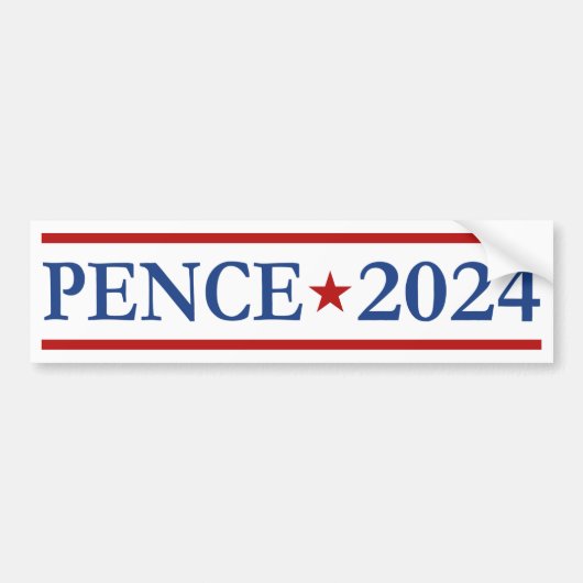 Modern Mike Pence 2024 US-President Bumpersticker (Voorkant)