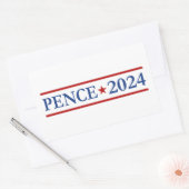 Modern Mike Pence 2024 US-President Rechthoekige Sticker (Envelop)