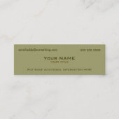 Modern Militair Groen Mini Visitekaartje (Voorkant)