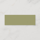 Modern Militair Groen Mini Visitekaartje (Achterkant)