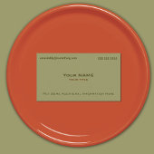 Modern Militair Groen Visitekaartje