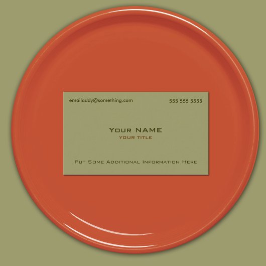 Modern Militair Groen Visitekaartje