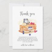 Modern Milk Berry Pannenkoek Brunch Baby shower Bedankkaart (Voorkant)