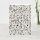 Modern Millennial Dad Doodle Pattern Father's Day Kaart (Voorkant)