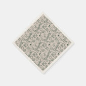 Modern Millennial Dad Doodle Pattern Father's Day Servet (Hoek)