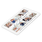 Modern Mimi Script | Foto-collage voor kleinkinder Magneet (Linkerzijde)