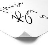 Modern Mimosa Bar Sign for Wedding Verloving Poster (Hoek)