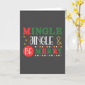 Modern Mingle & Jingle Holiday Kaart (Gele Bloem)