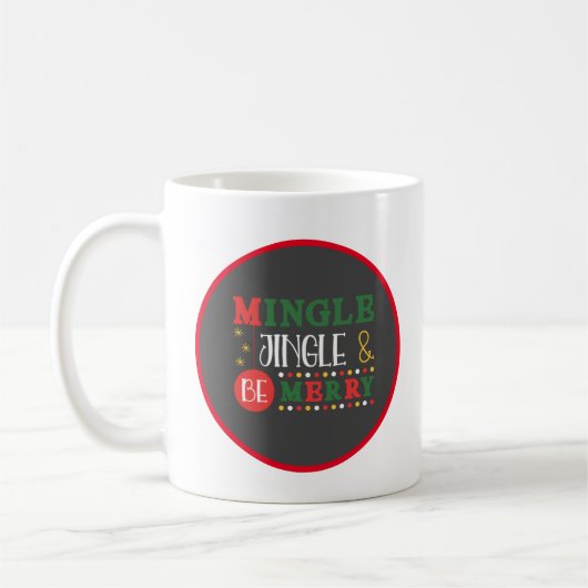 Modern Mingle & Jingle Holiday Koffiemok (Links)