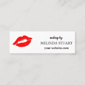 Modern Mini Makeup, artiest rode lippen Visitekaartje (Voorkant)