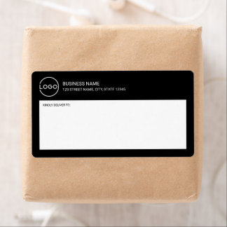 Modern Miniamlist Custom Business Logo Shipping La Etiket