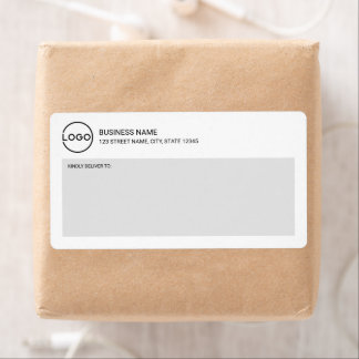 Modern Miniamlist Custom Business Logo Shipping La Etiket