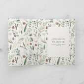 Modern minimaal 1 foto-kerstelegant script bedankkaart (Binnen)