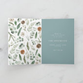 Modern minimaal 1 foto-kerstelegant script feestdagen kaart (Binnen)