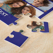 Modern Minimaal 31 Foto Collage met Script Tekst Legpuzzel (Zijkant)