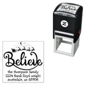 Modern minimaal aangepast kerst retour adres  zelfinktende stempel (In situ)