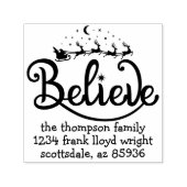 Modern minimaal aangepast kerst retour adres  zelfinktende stempel (Design)