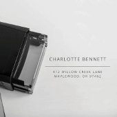 Modern minimaal aangepast retouradres  zelfinktende stempel